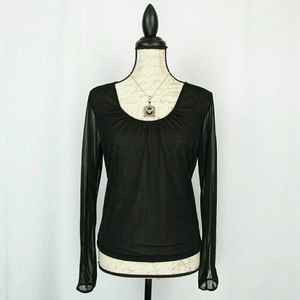 🌚 The Limited Sheer Long Sleeve Top Romantic Goth